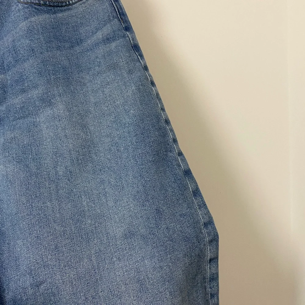Everlane Wide Leg Denim Jeans in Medium Blue The Way High Barrel Size 32R Womens